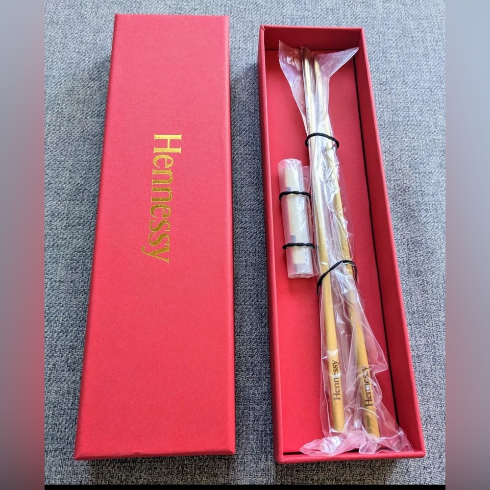 Hennessy gold chopsticks